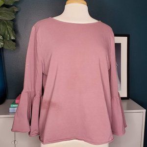 Chaus Petal Cuff Long Sleeve Top